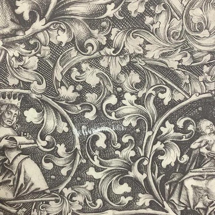 Medieval Vintage Botanicals Wallpaper | French Press