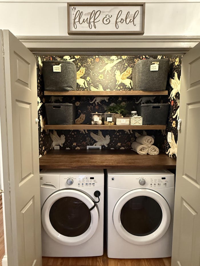 Mythical Cats Botanicals Wallpaper | Black Magic