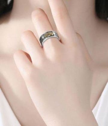 woman wearing a ring