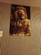Lion Vogue Glass Wall Art|| Designer's Collection