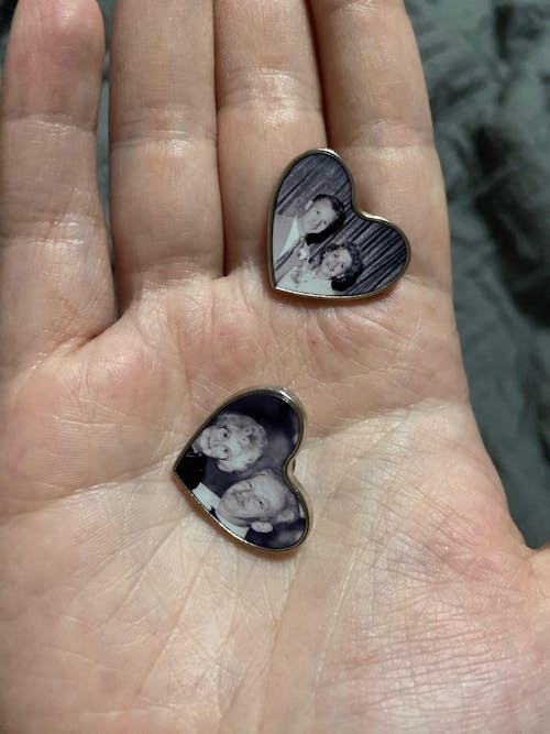 Personalized Metal Circle, Heart or Square Shaped Pin Button with Your Photo