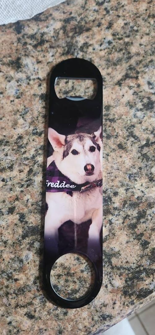 Personalized Stainless Steel Pub Style Bar Tab Bottle Opener with Your Photos