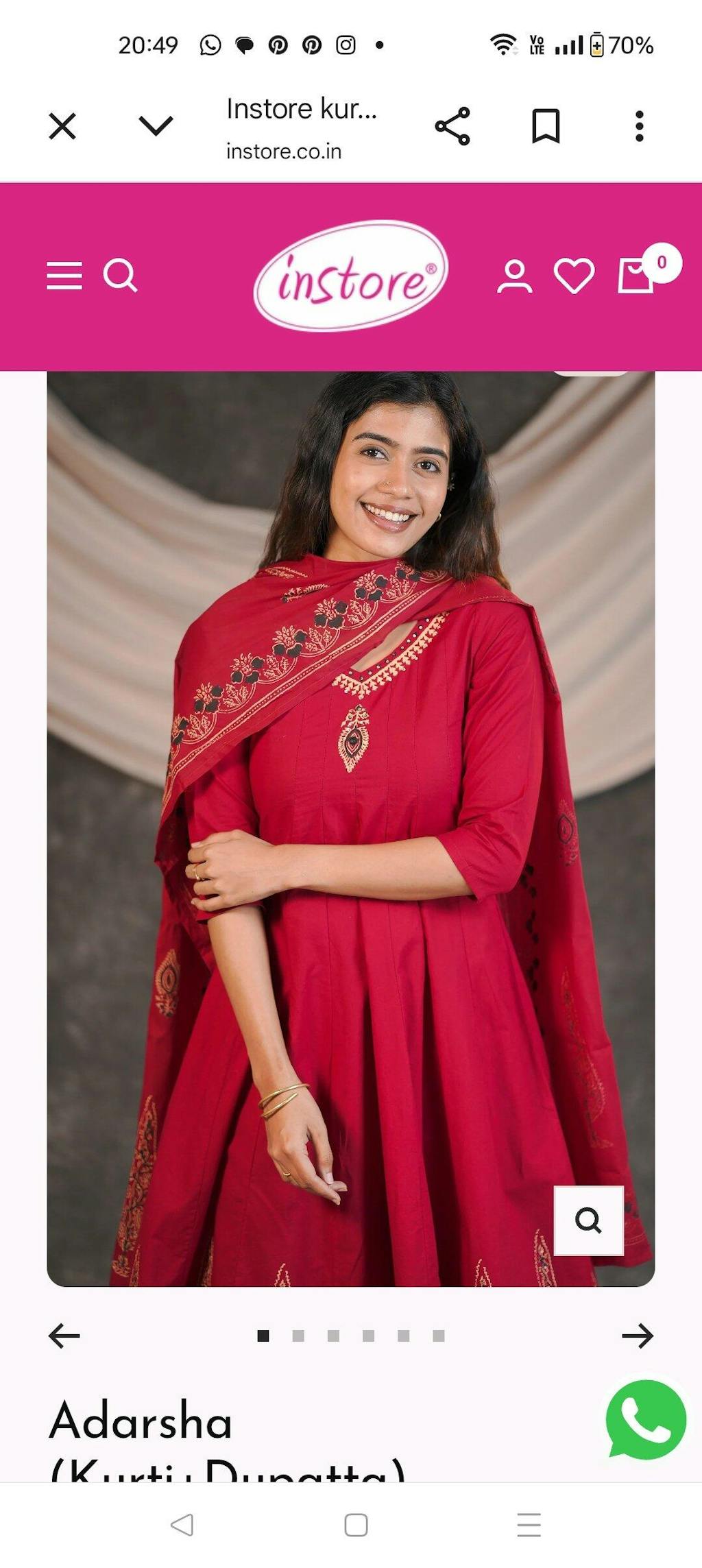 Adarsha (Kurti+Dupatta)