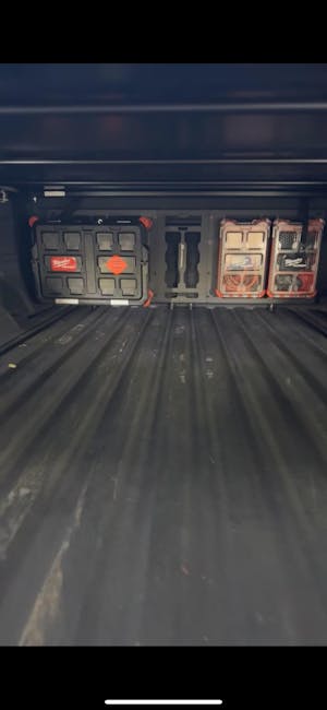 Integral Bulkhead Plate - Chevrolet Silverado & GMC Sierra 1500 (2019+) & HD (2020+) - Compatible with Milwaukee Tool Packout Organizers