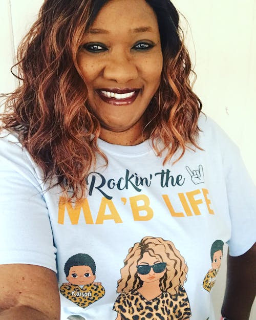 Rockin' The Nana Life Leopard Heart Personalized Shirt For Grandma