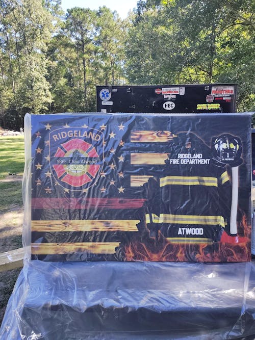 Custom Firefighter Armor Clothes And Helmet Canvas Proud Firefighter Canvas K1702