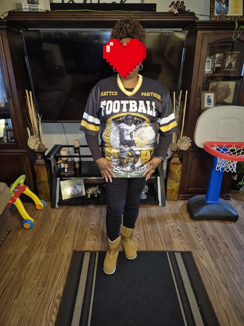 Custom Photo Football Jersey Game Day Shirt Gift For Sport Family H2511