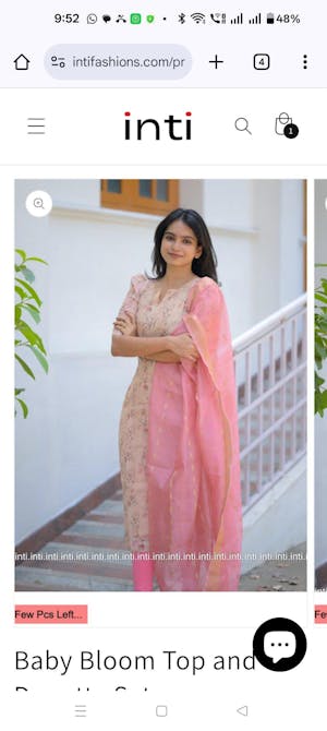 Baby Bloom Top and Dupatta Sets