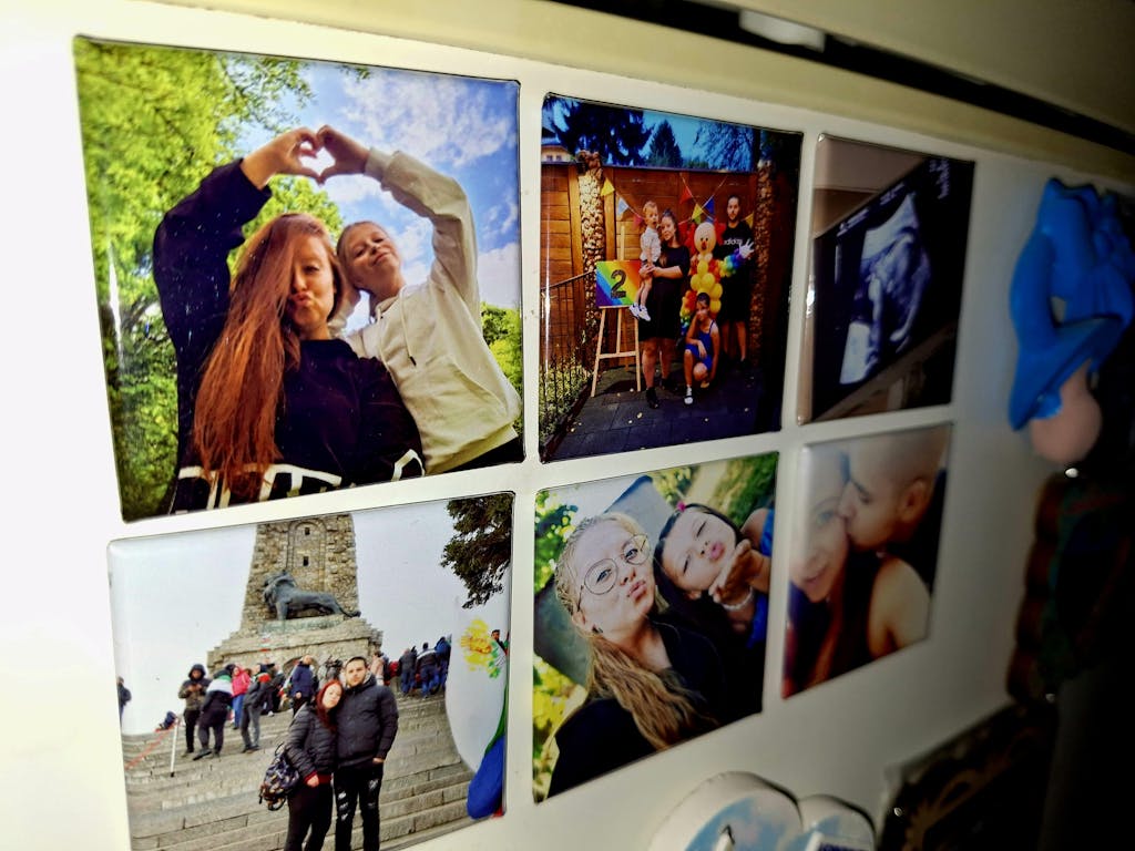 Квадратни магнити със снимки