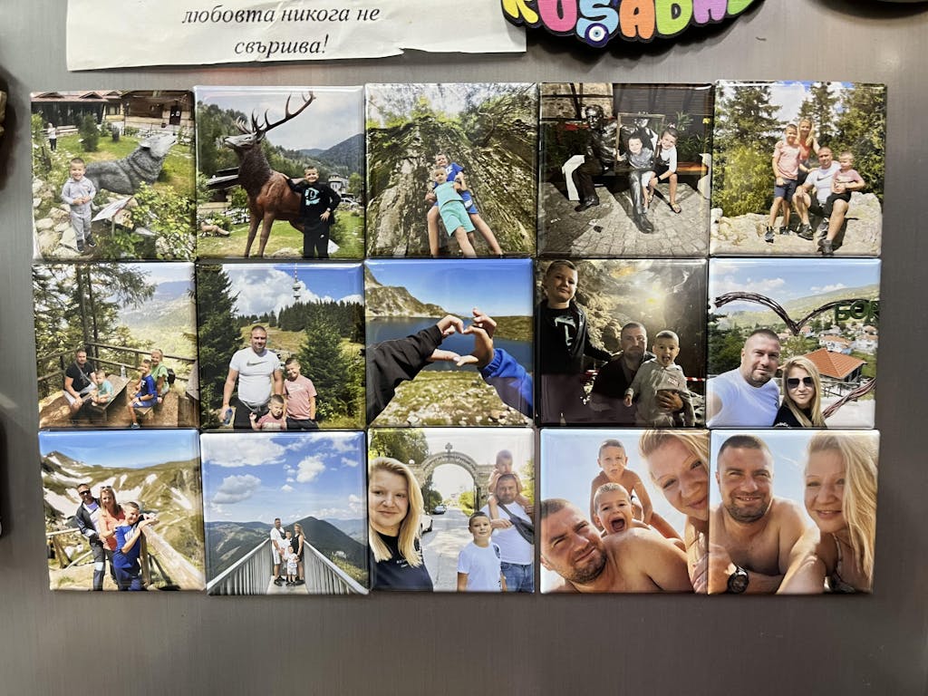 Квадратни магнити със снимки