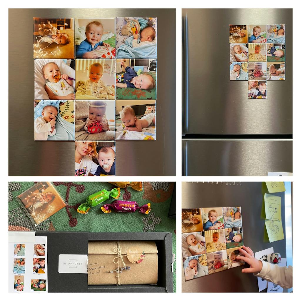 Квадратни магнити със снимки