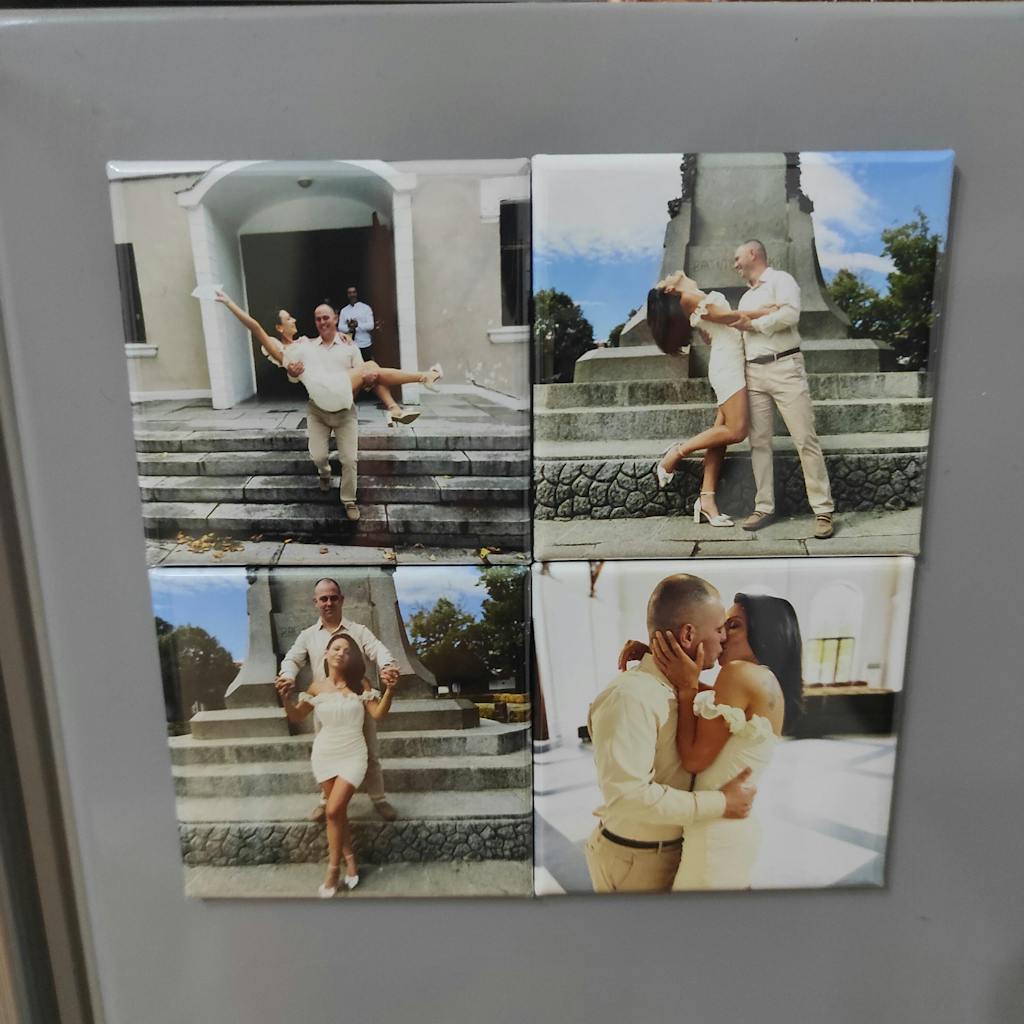 Квадратни магнити със снимки