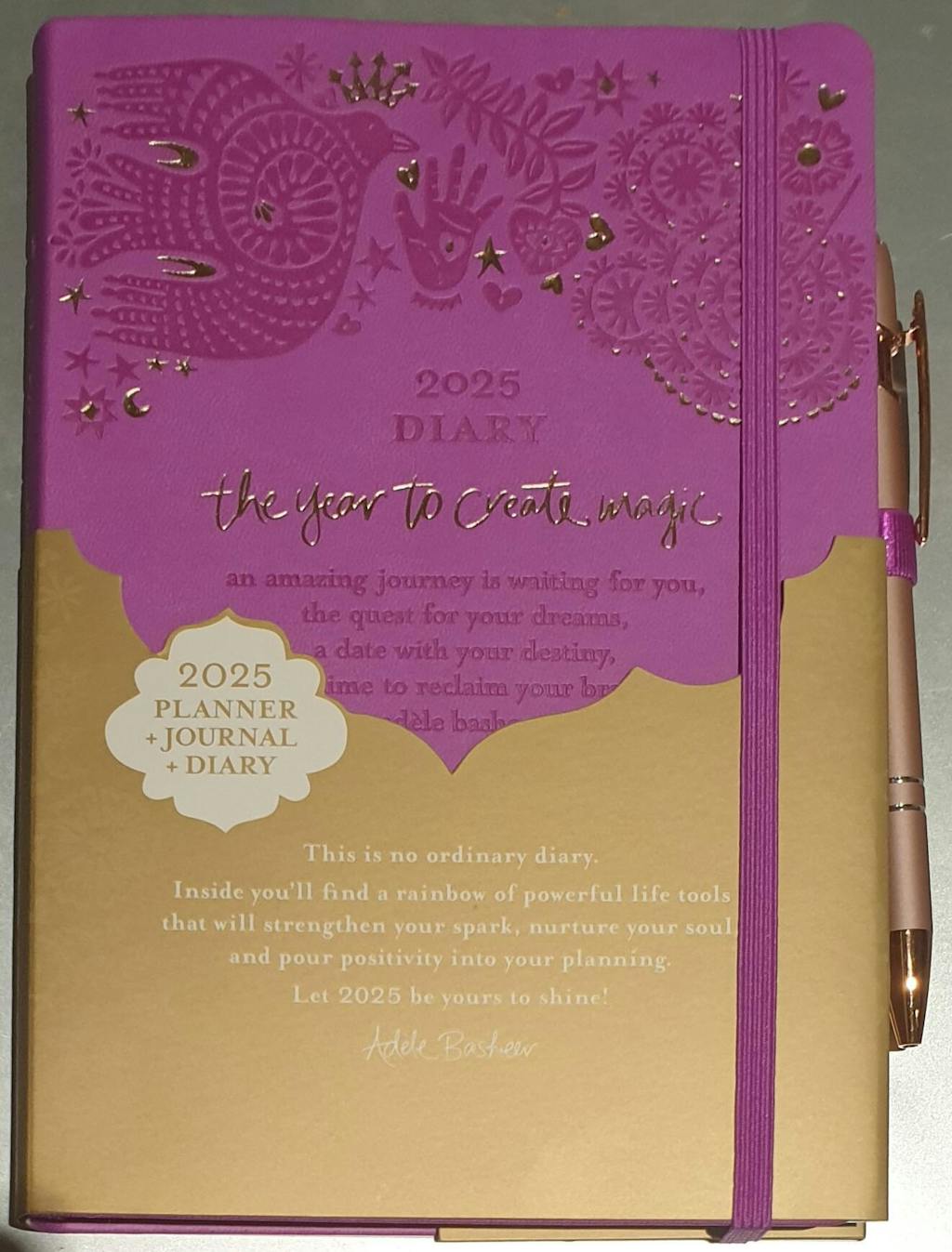 2025 Diary Planner | The Year to Create Magic - Berry Bliss Purple