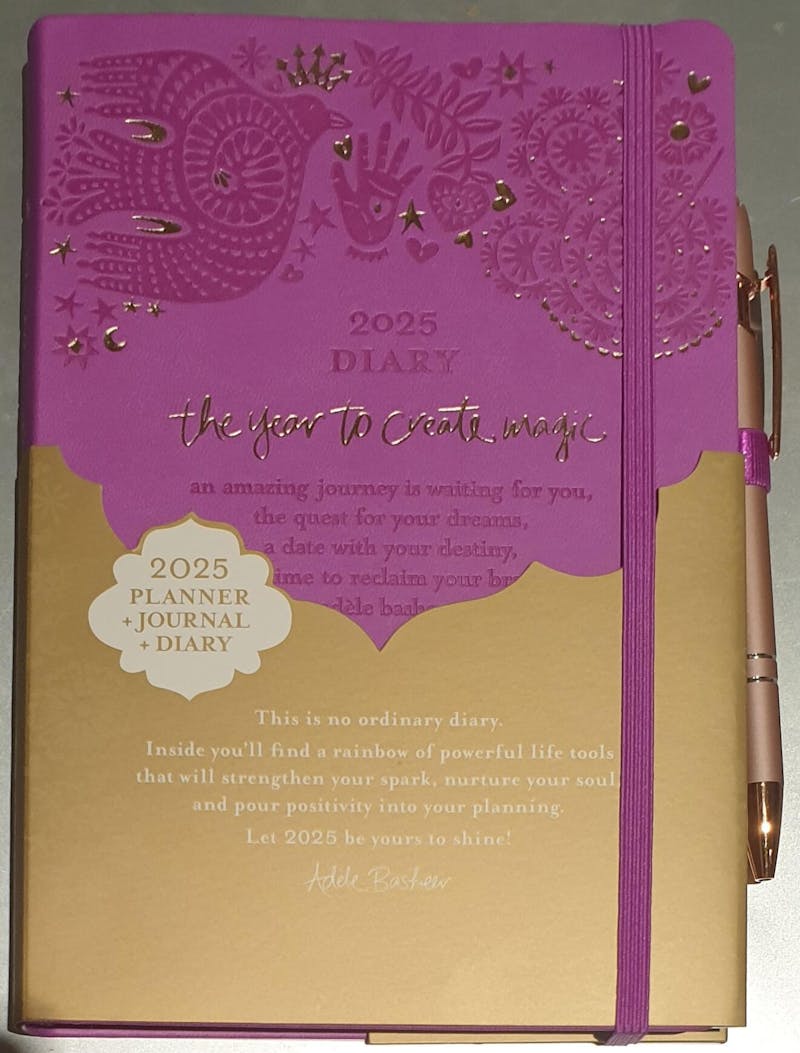 2025 Diary Planner | The Year to Create Magic - Berry Bliss Purple
