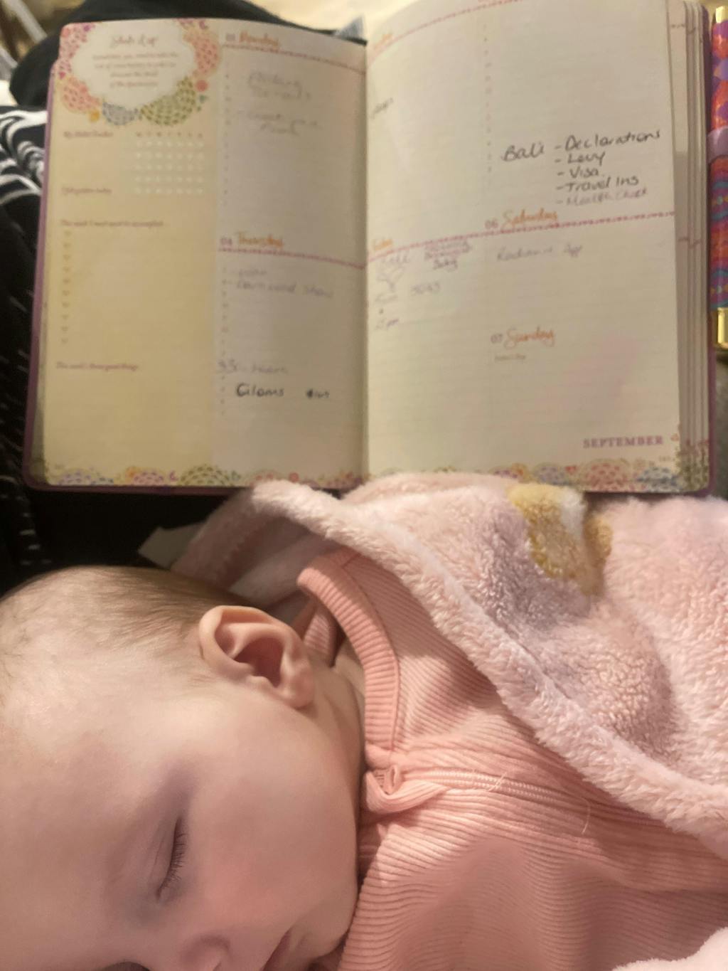 2025 Diary Planner | The Year for New Beginnings - Moonlit Mauve Purple