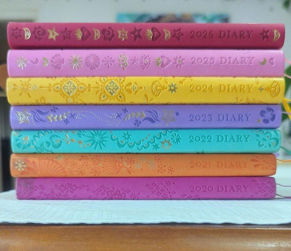 2026 Diary Planner | Radiant Ruby Red | Year to Dream Boldly