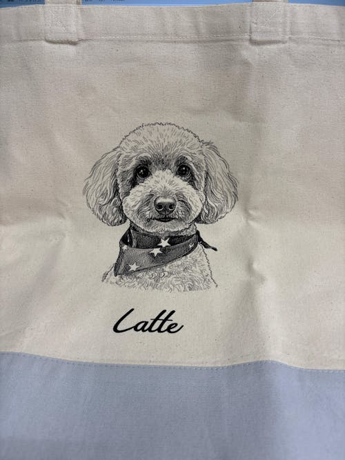 【名入れ＆写真入れ】うちの子 オリジナル トートバック お誕生日 クリスマス 母の日プレゼント ペット猫 犬 名入れ