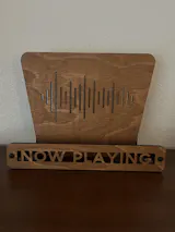 Handcrafted Wooden Vinyl Record Wall Mount | Now Playing Display | Baltic Birch