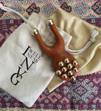 The INVG Scarab – Walnut & Brass Acupressure Tool