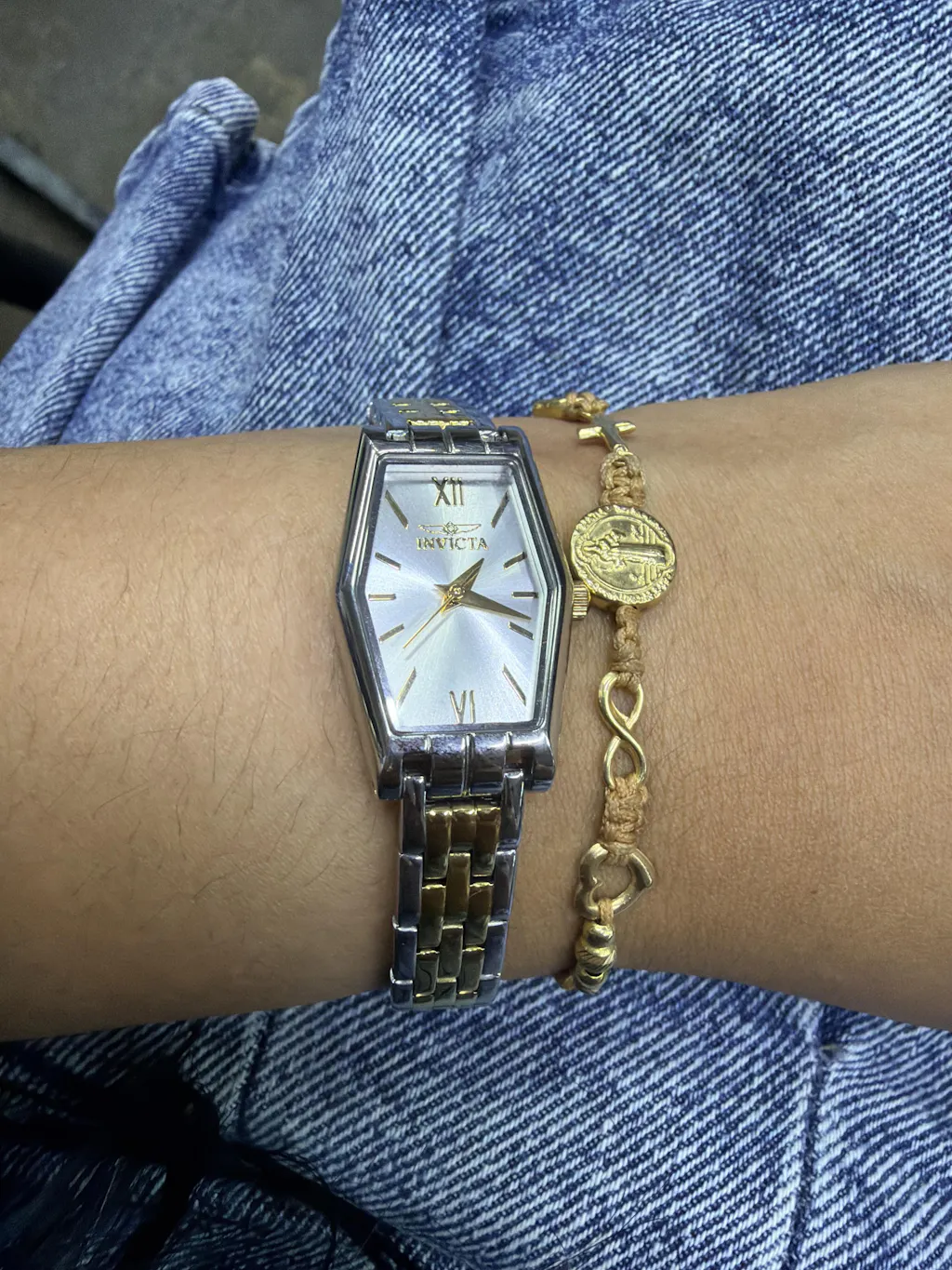 RELOJ  PARA MUJER INVICTA ANGEL 48128 - ORO, ACERO