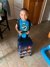 iPlay, iLerarn Kids' Vehicle Blue Carry On Travel Luggage Set – iPlay  iLearn Toys