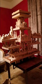 iPlay, iLearn 72 PCS Wooden Building Block Set Castle Blocks Kit – iPlay  iLearn Toys