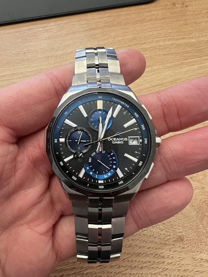 Casio Oceanus OCW-S5000E-1AJF Manta Slim Case Elegant Chrono Men`s