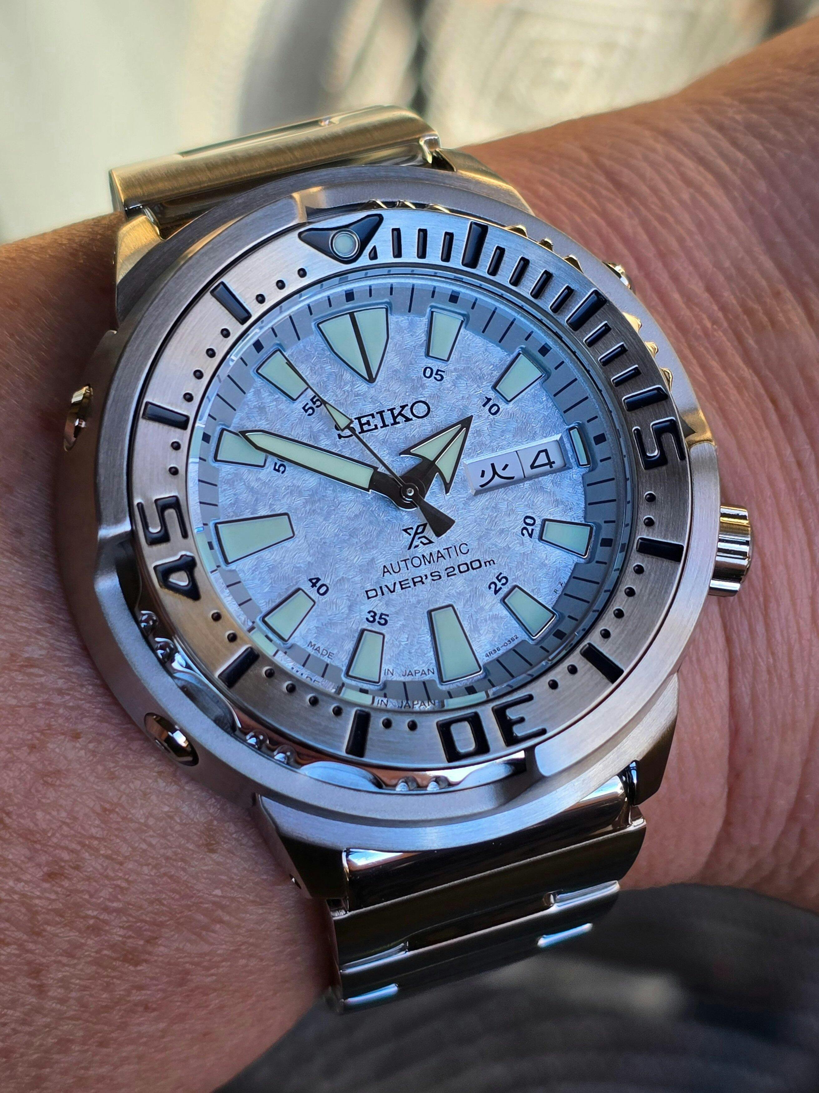 SEIKO Prospex Baby Tuna Monster Diver Scuba SBDY053 200M Ice blue