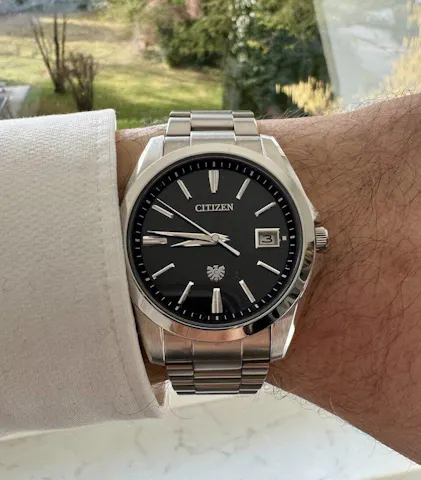 michiyoページ　スクエア　60×40×2 CITIZEN AQ4060-50E Men's Watch The High Precision Eco-Dri | IPPO