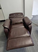 9188 Lift Chairs for Elderly With Sleeping And Massage Heating (Breathable Leather Brown)