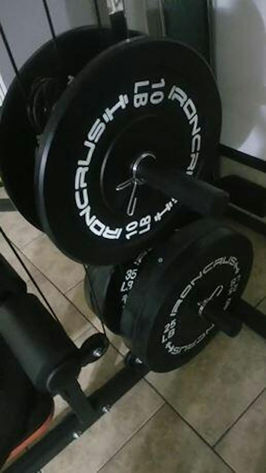 Olympic Bumper Weight plates Virgin Rubber Sold in Pairs — Iron Crush