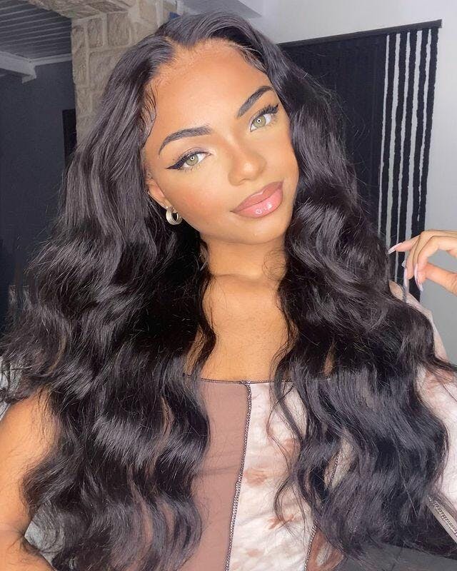 Ishow Body Wave Wig 13x4 Lace Frontal Wig HD Transparent Lace Wig Long ...