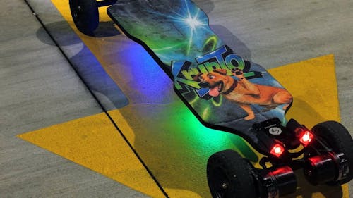 isinwheel V10 Off Road Electric Skateboard with Ambient Light & Remote Control