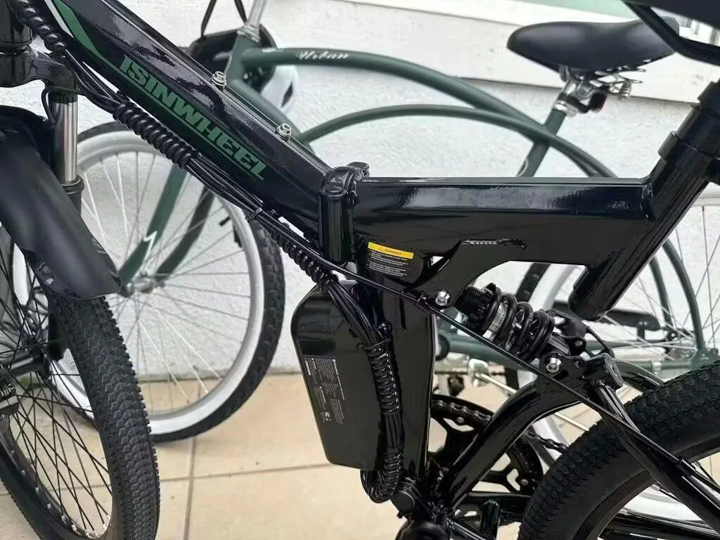 isinwheel M40 Folding Electric Bike with Basket