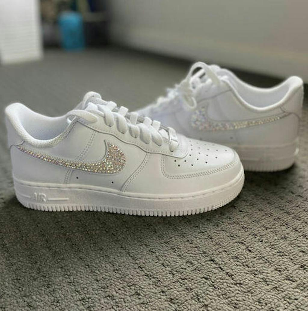 Custom Crystal Bling Nike Air Force 1 - Crystal AB * – It's Crystalicious®