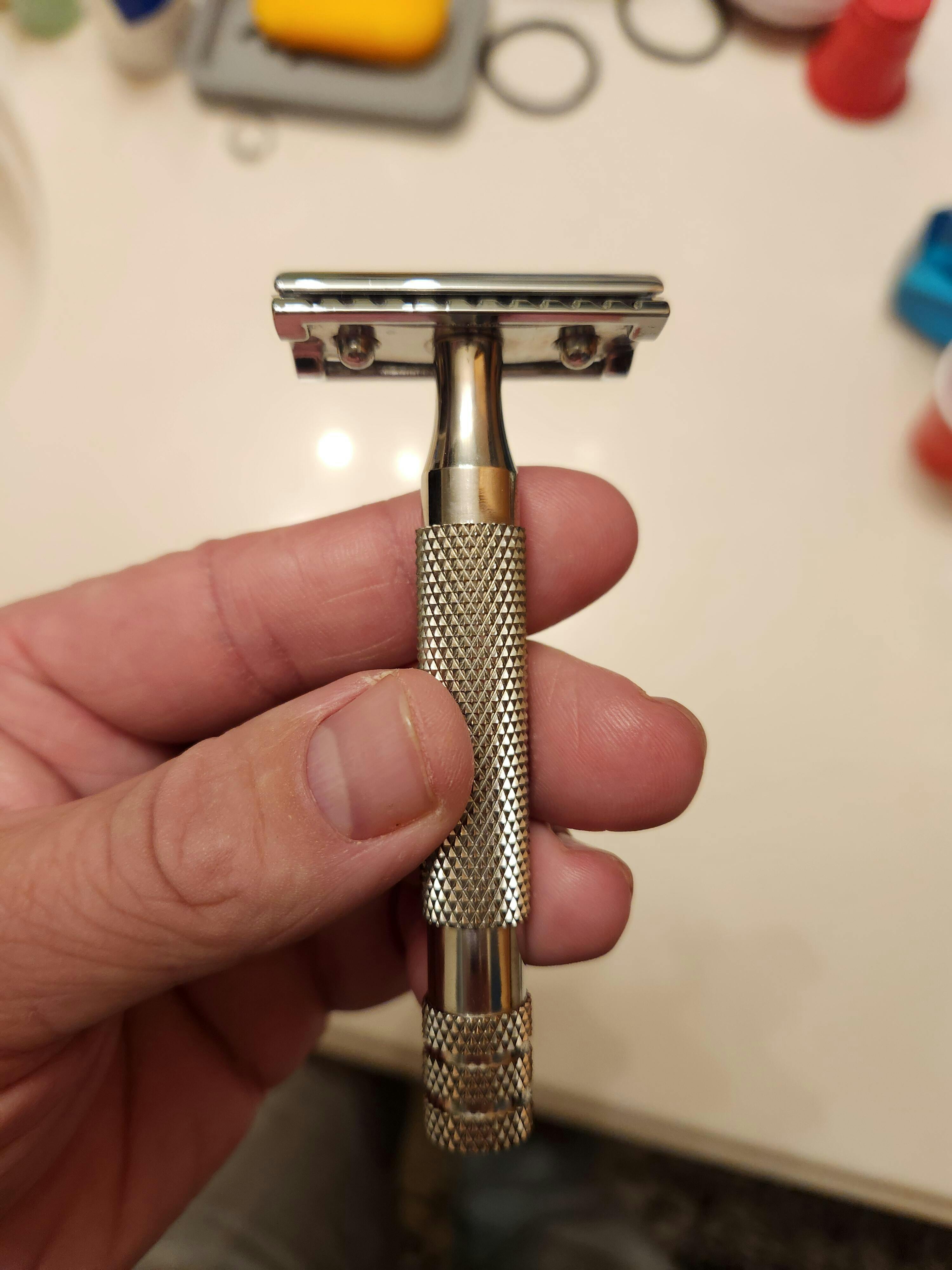 HANDLE ONLY) RazoRock Bulldog Handle - 316L Stainless Steel