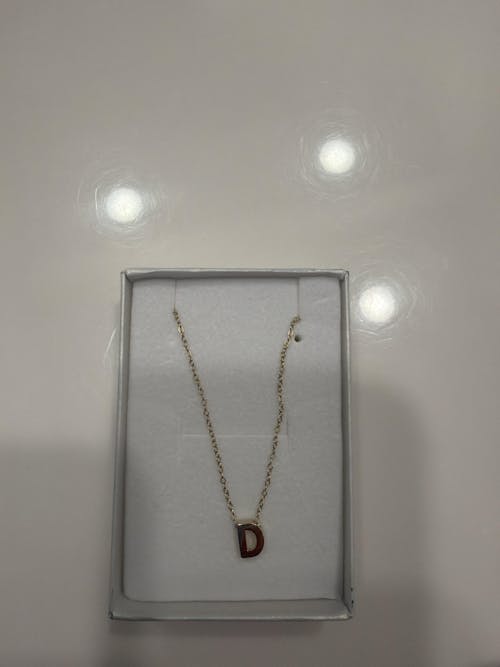 10k/14k Classic Initial Necklace – Personalized Gold