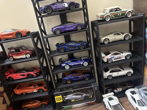 4 CARS STAND - BLACK
