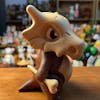 Wooden Cubone Figurine