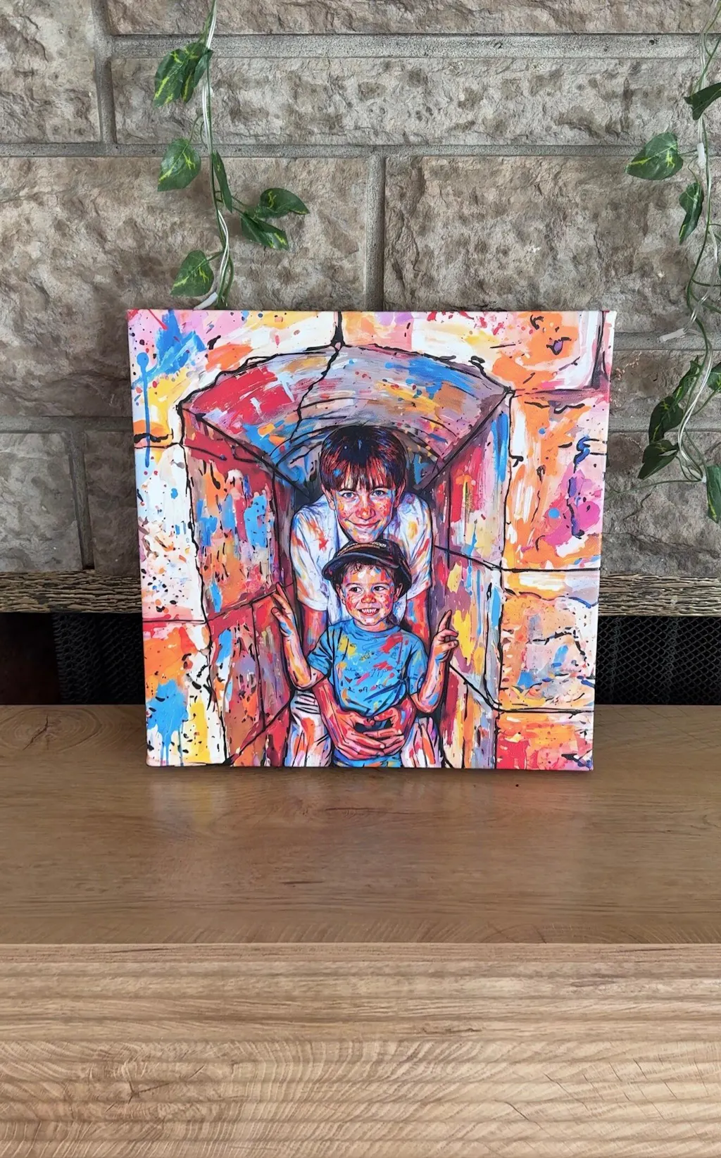 Custom Portrait | Expressive Paint Style — The Burst