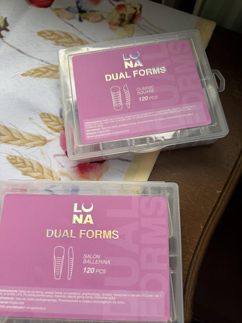 Lunamoon Dual Nail Forms Short Ballerina, 120 pcs