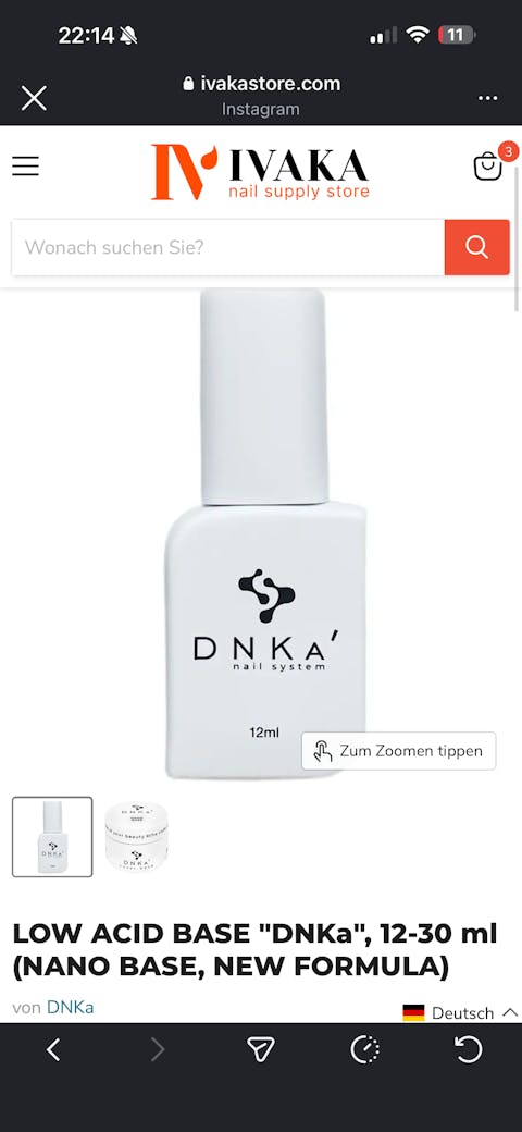 LOW ACID BASE "DNKa", 12-30 ml (NANO BASE, NEW FORMULA)