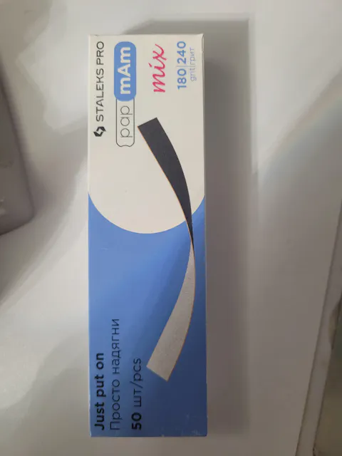 Doppelseitige Wechselfeilenblätter STALEKS EXPERT papmAm DFCEMIX-22, Packung 50 Stück, 100/180 Grit