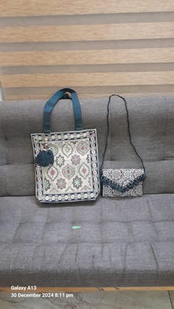 Ajrakh Print Tote Bag combo offer