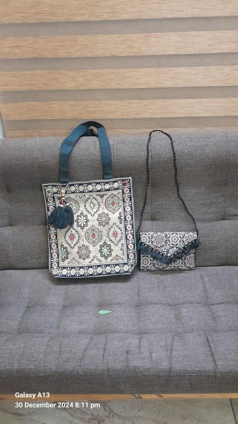Ajrakh Print Tote Bag combo offer