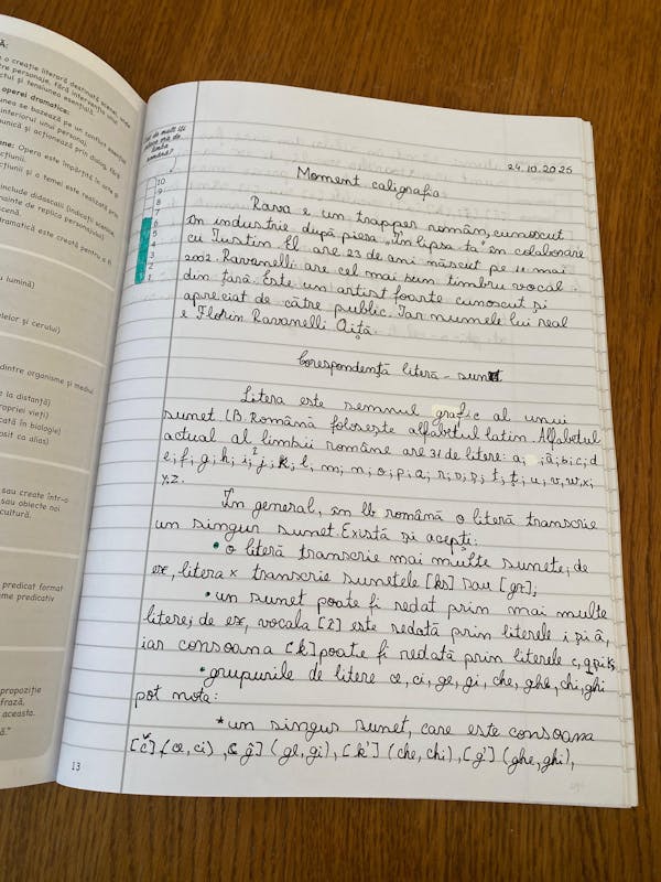 Caiet Izzie de Română A4 (cu Teorie)