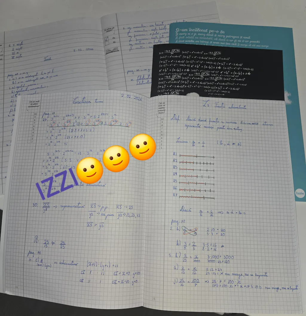 Caiet Izzie de Română A4 (cu Teorie)