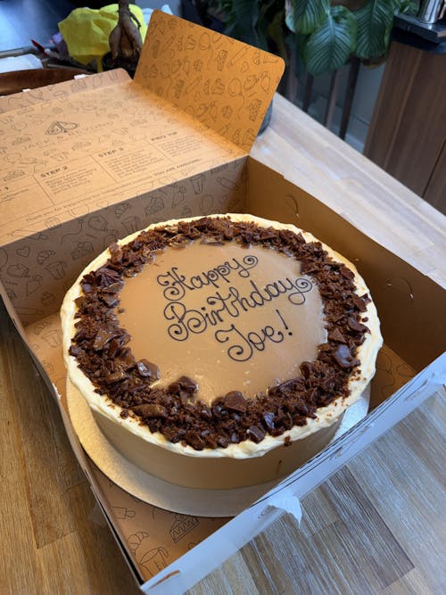 Personalised Sticky Toffee Pudding Cake