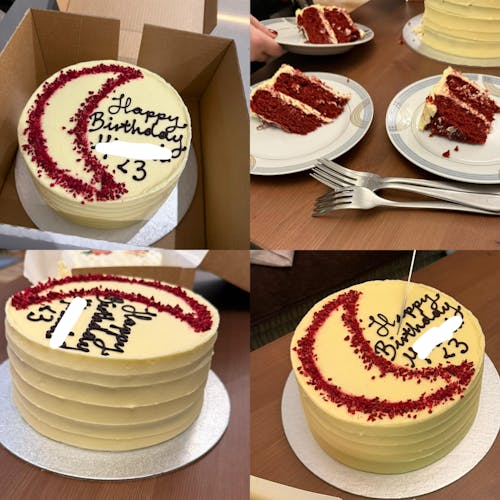 Personalised Red Velvet Cake