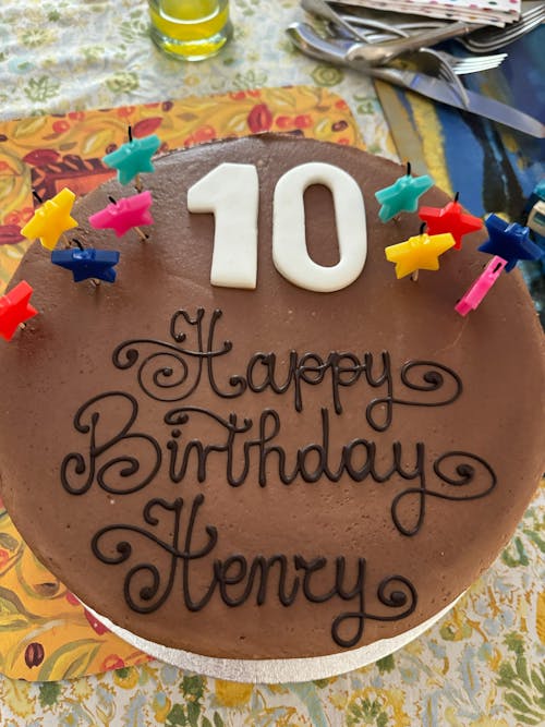 Number 10 Birthday Cake